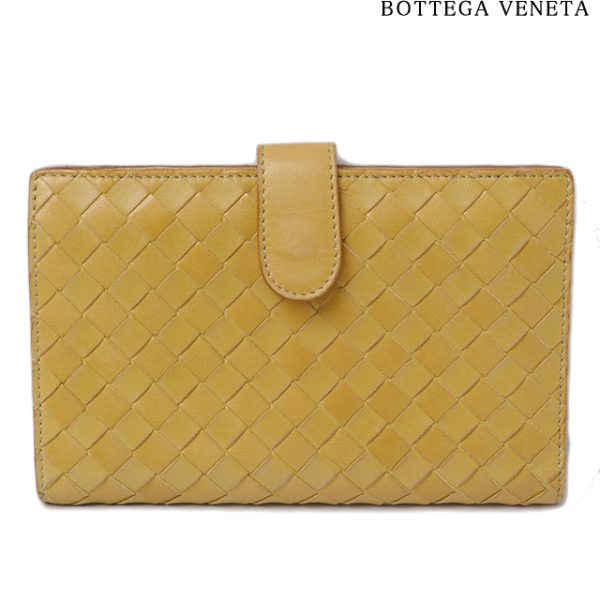 bv 142 15 1 Bottega Veneta Wallet Lambskin Mustard