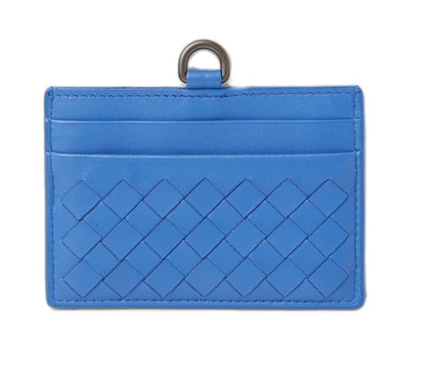 bv 16 024 1 Bottega Veneta Card Case Intrecciato Nappa Blue