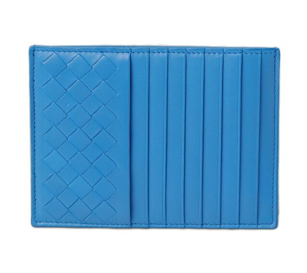 bv 16 030 1 Bottega Veneta Card Case Intrecciato Blueette