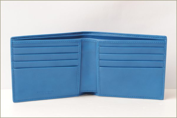 bv 16 063 2 Bottega Veneta Wallet Intrecciato Peacock Blue