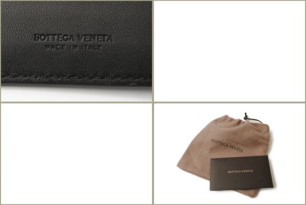 bv 18 008 7 Bottega Veneta Wallet Intrecciato Checker Black