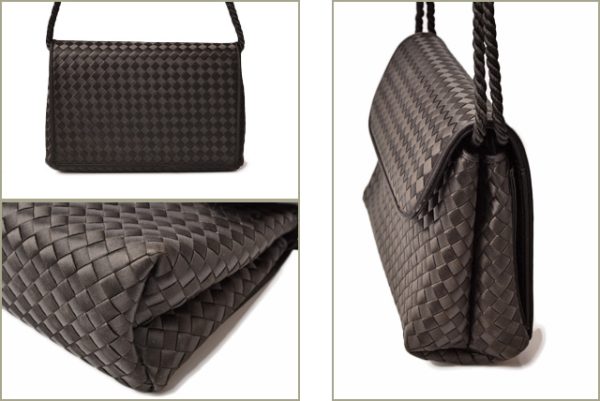 bv 18 055 4 Bottega Veneta Clutch Bag Satin Black