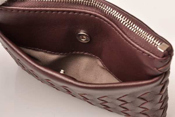 bv 18 072 7 Bottega Veneta Coin Case Nappa Burgundy