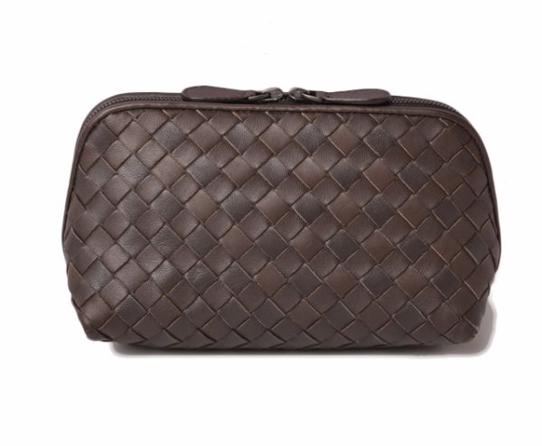 bv 19 003 1 Bottega Veneta Pouch Intrecciato Nappa Brown