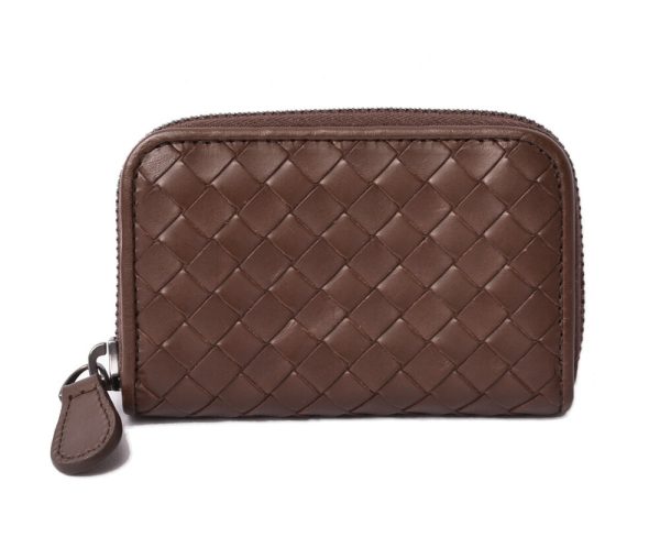 bv 19 008 1 Bottega Veneta Card Case Intrecciato Calf Brown