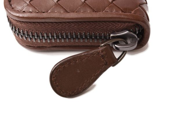 bv 19 008 4 Bottega Veneta Card Case Intrecciato Calf Brown