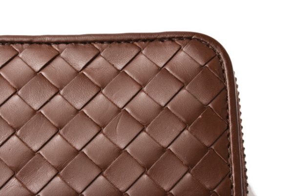 bv 19 008 5 Bottega Veneta Card Case Intrecciato Calf Brown