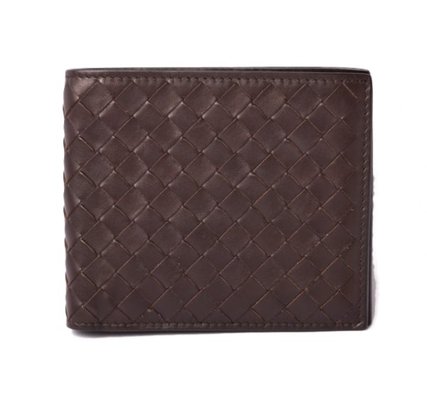 bv 19 010 1 Bottega Veneta Wallet Intrecciato Brown