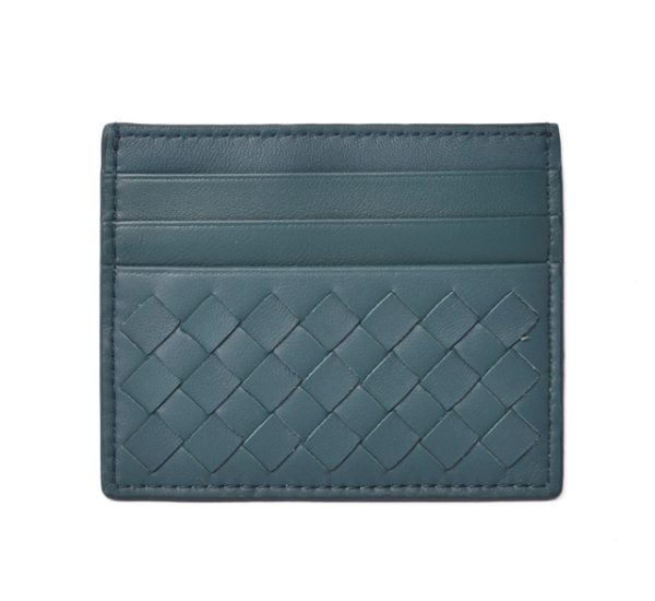 bv 19 029 1 Bottega Veneta Card Case Intrecciato Nappa Blue