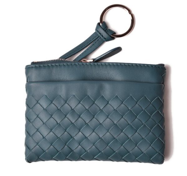 bv 19 040 1 Bottega Veneta Key Case Nappa Blue