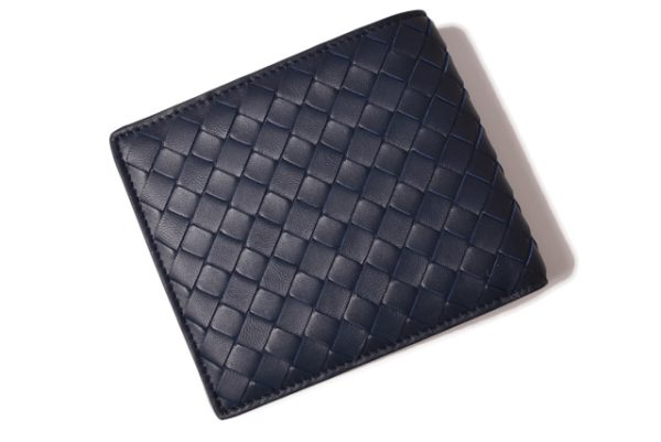 bv 19 047 3 Bottega Veneta Wallet Intrecciato Blue