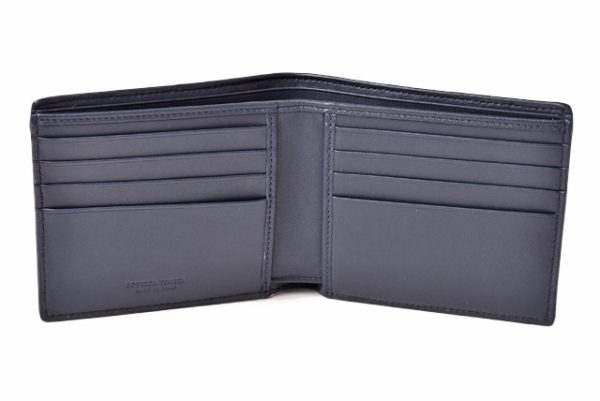 bv 19 047 4 Bottega Veneta Wallet Intrecciato Blue