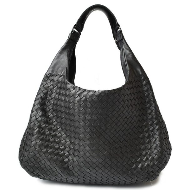 bv 19 053 1 Bottega Veneta Tote Bag Campana Intrecciato Black