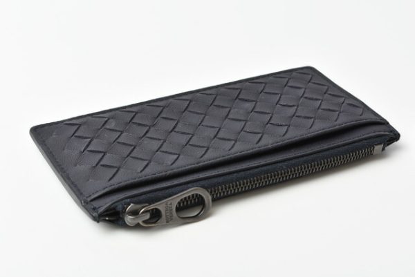 bv 19 p10 3 Bottega Veneta Card Case Intrecciato Blue