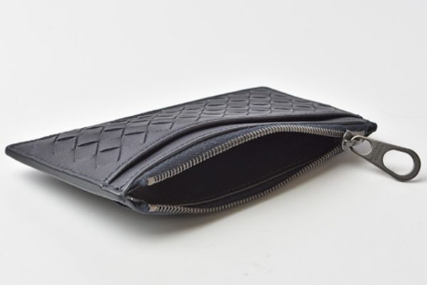 bv 19 p10 7 Bottega Veneta Coin Case Intrecciato Blue Blue