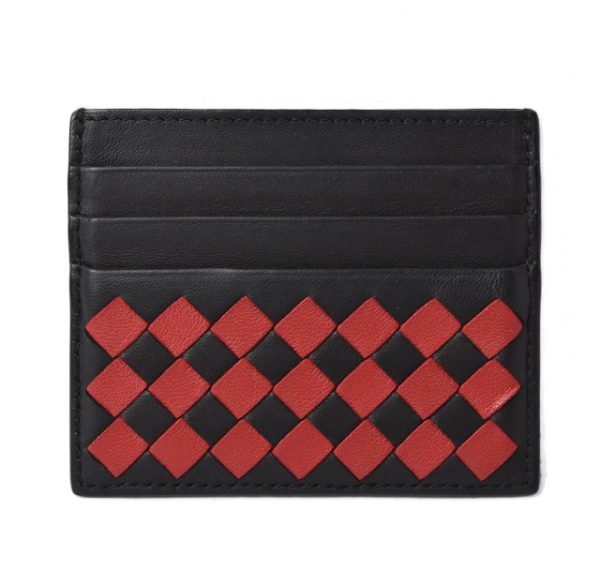 bv 200915 15 1 Bottega Veneta Card Case Intrecciato Nappa Black