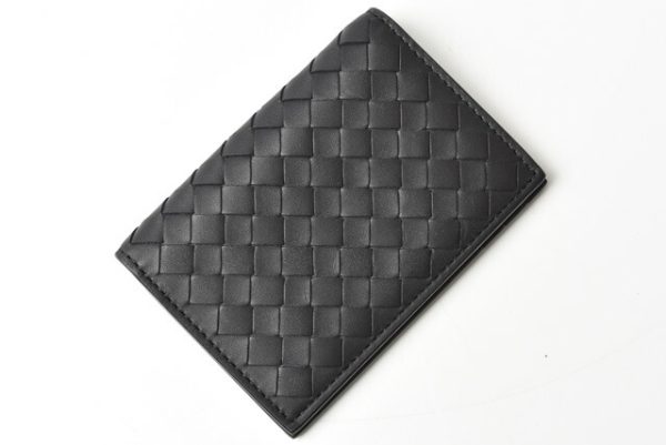 bv 201104 708 6 2 Bottega Veneta Card Case Intrecciato Black