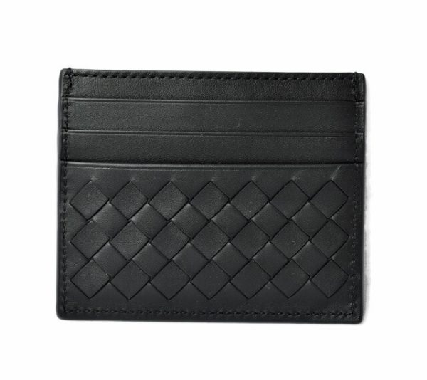 bv 201104 708 7 1 Bottega Veneta Card Case Intrecciato Black