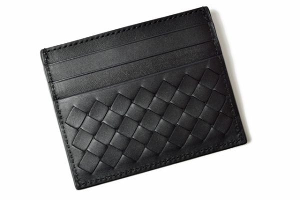 bv 201104 708 7 2 Bottega Veneta Card Case Intrecciato Black