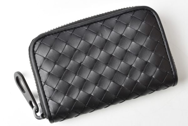 bv 201130 493 3 4 Bottega Veneta Card Case Intrecciato Black