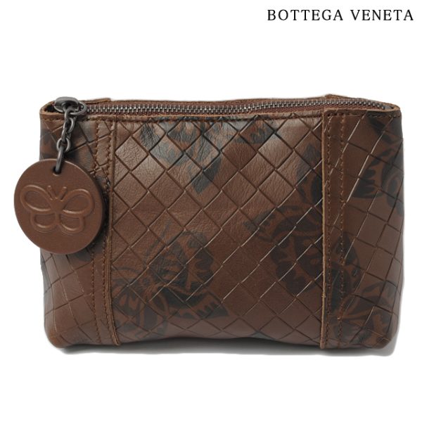 bv p28956 1 Bottega Veneta Pouch Intreccio Mirage Brown