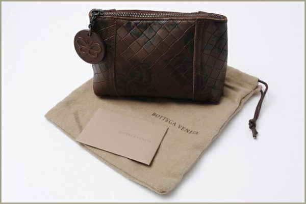 bv p28956 4 Bottega Veneta Pouch Intreccio Mirage Brown