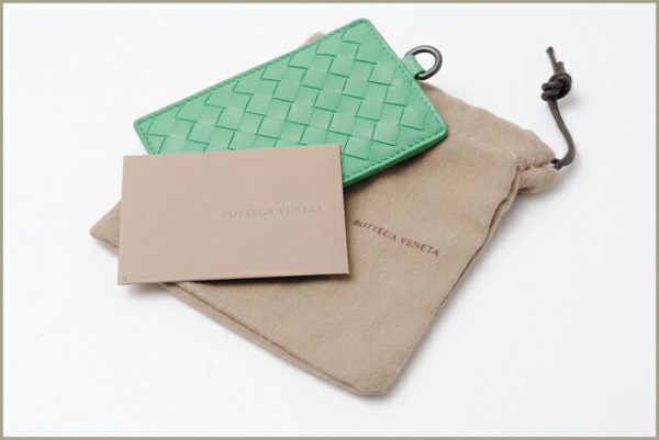 bv p32439 5 Bottega Veneta Pass Case Intrecciato Mint Green