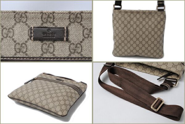 c 0108 15 2 Gucci Messenger Bag GG Plus Brown Beige