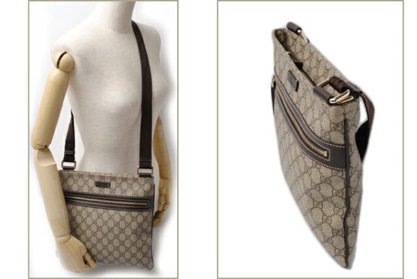 c 0108 15 5 Gucci Messenger Bag GG Plus Brown Beige