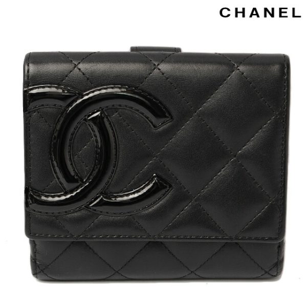 c 028 15 1 CHANEL Wallet Cambon Black