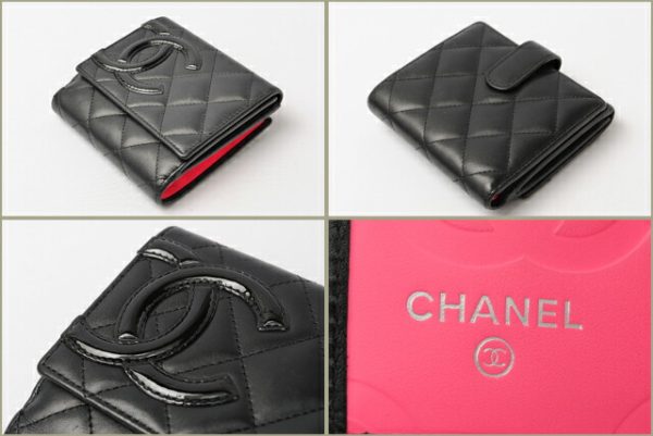 c 028 15 2 CHANEL Wallet Cambon Black