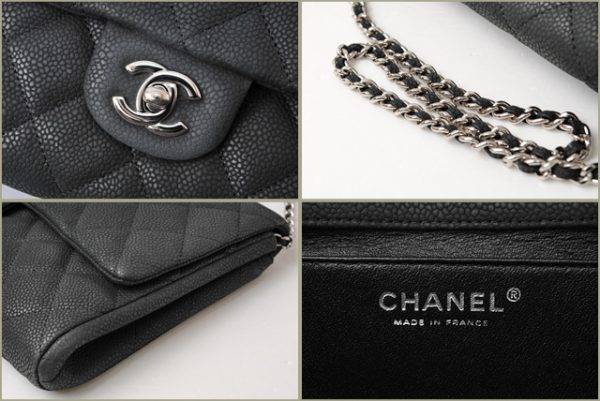 c 16 104 3 CHANEL Shoulder Bag Caviar Black