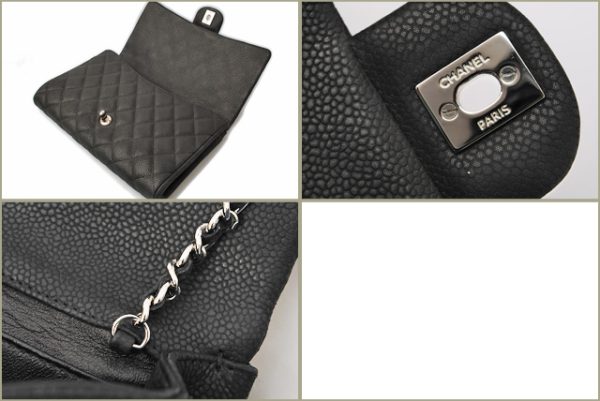 c 16 104 7 CHANEL Shoulder Bag Caviar Black