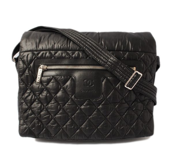 c 17 026 1 Chanel Coco Cocoon Messenger Bag Black