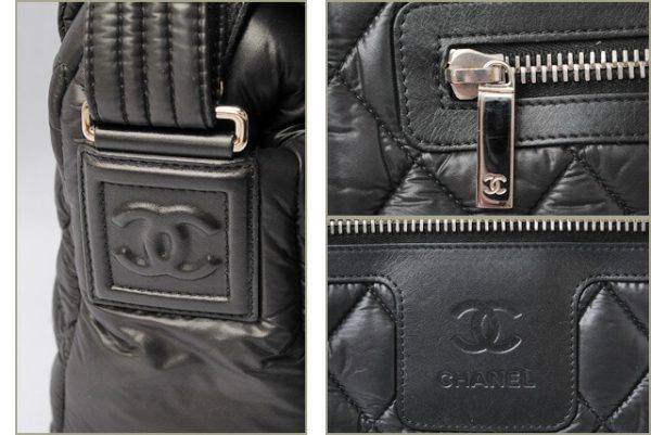 c 17 026 3 CHANEL Messenger Bag Coco Cocoon Black