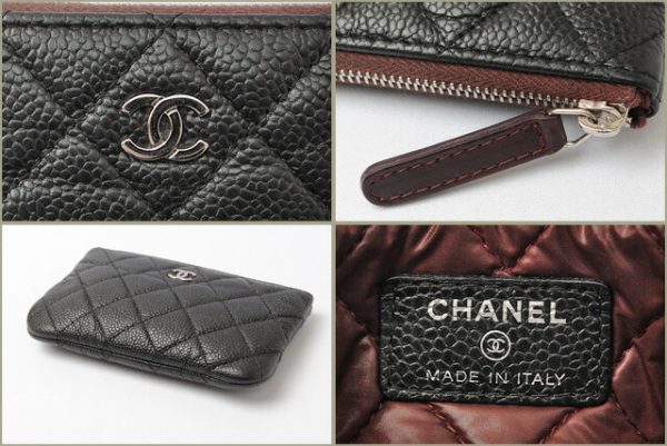 c 17 081 3 CHANEL Coin Case Caviar Black