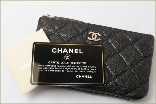 c 17 081 5 CHANEL Coin Case Caviar Black