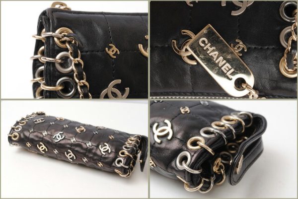 c 17 087 4 CHANEL Chain Bag Pochette Black