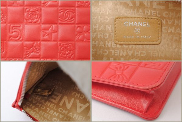 c 17 088 4 CHANEL Chain Bag Lambskin Red