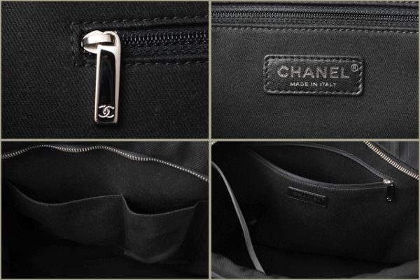 c 17 090 6 CHANEL Tote Bag Nylon Black