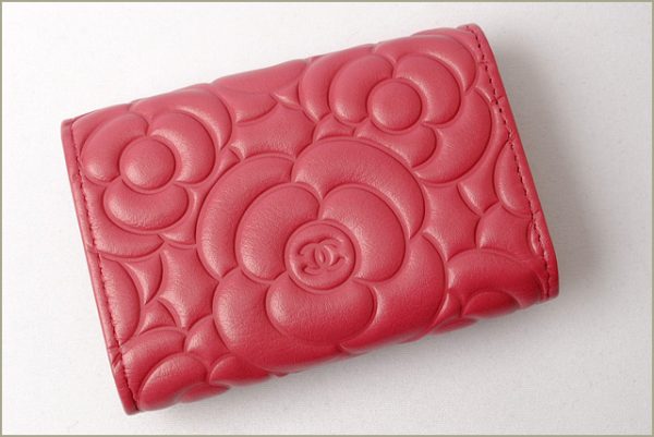 c 17 098 5 Chanel Key Case Camellia Pink