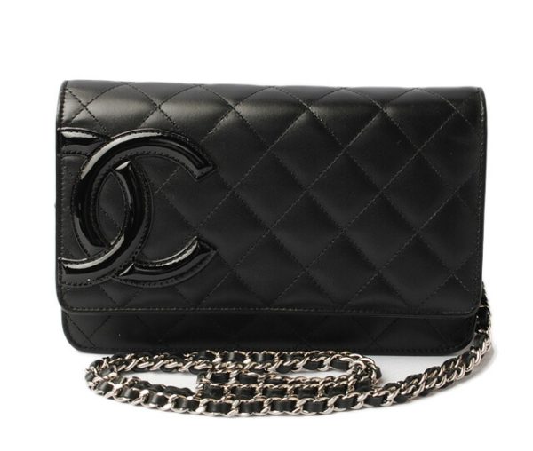 c 17 110 1 CHANEL Long Wallet Cambon Black