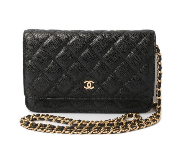 c 17 111 1 CHANEL Long Wallet Caviar Black