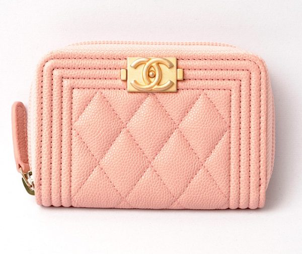 c 18 016 1 CHANEL Coin Case Boy Chanel Rose