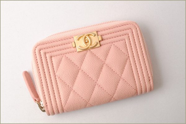 c 18 016 2 CHANEL Coin Case Boy Chanel Rose