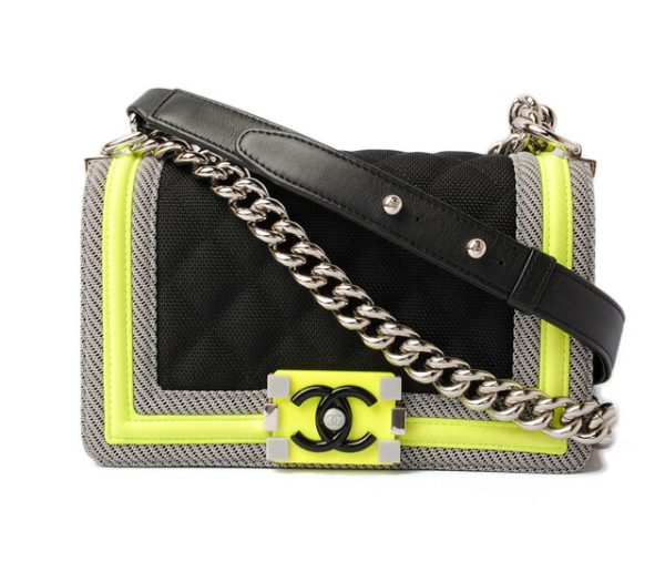 c 18 020 1 CHANEL Chain Shoulder Bag Boy Chanel Yellow