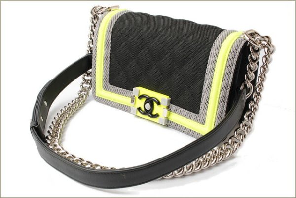 c 18 020 3 CHANEL Chain Shoulder Bag Boy Chanel Yellow