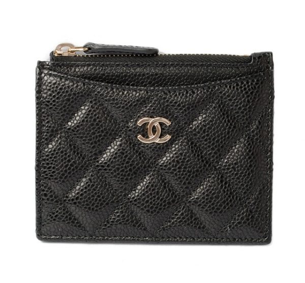 c 18 025 1 CHANEL Coin Case Caviar Black