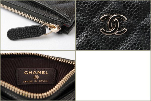 c 18 025 4 CHANEL Coin Case Caviar Black