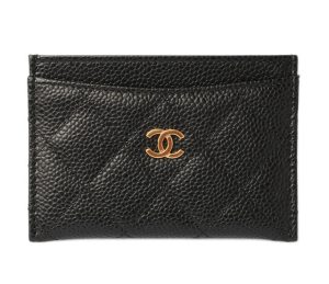 c 18 029 1 CHANEL Boy Compact Wallet Caviar Skin Black